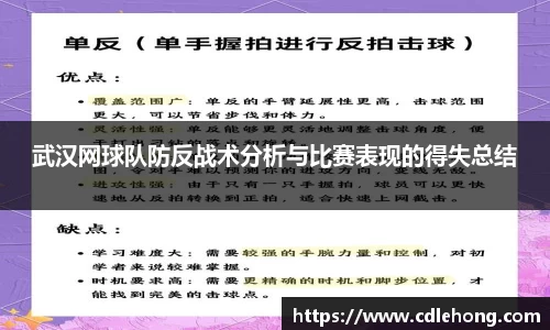 武汉网球队防反战术分析与比赛表现的得失总结